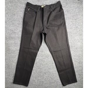 LL Bean Mens 38x30 Black Jeans Classic Fit Straight Leg YKK 100% Cotton